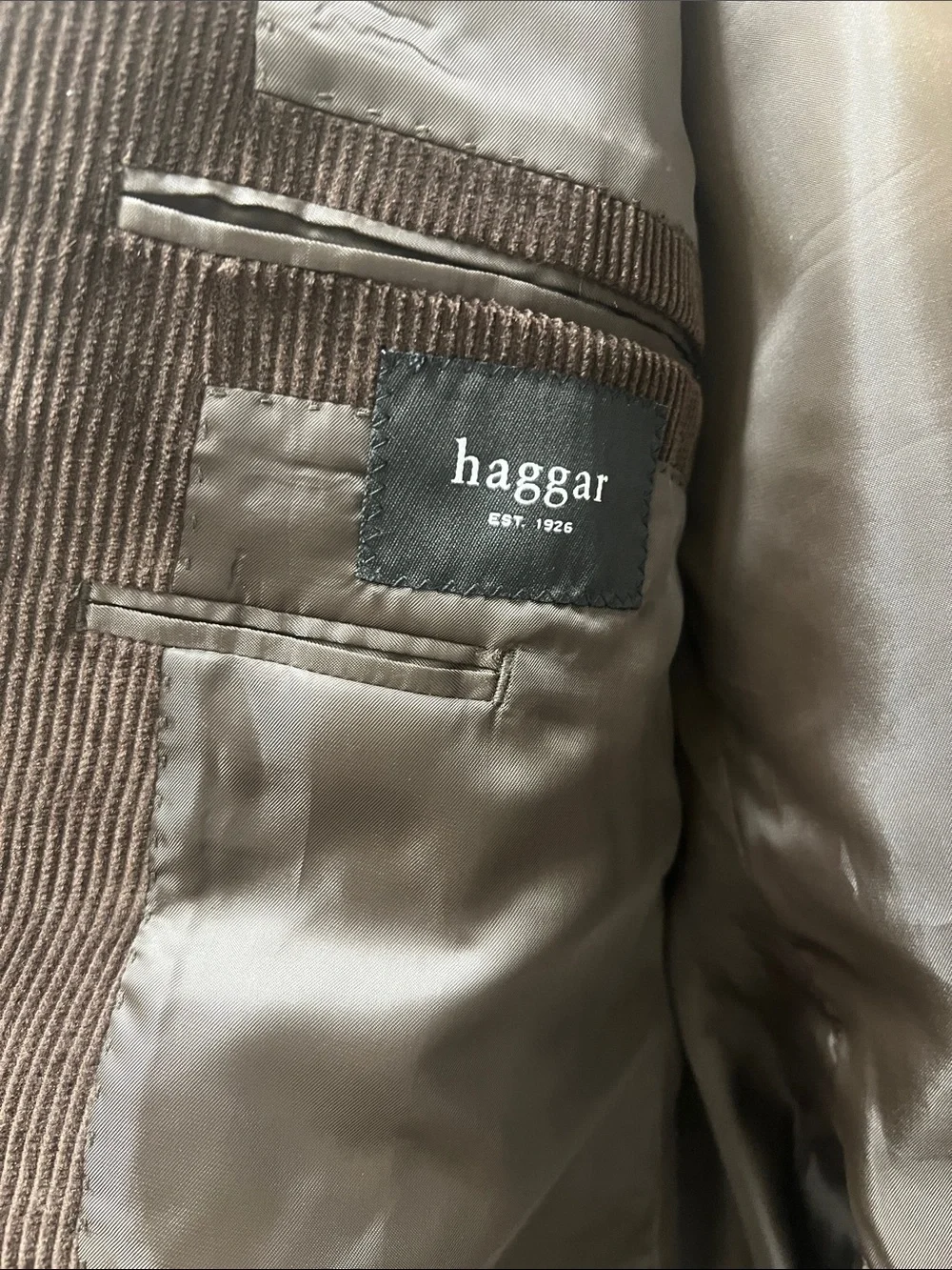 Vintage Haggar Brown Corduroy Sport Coat Blazer